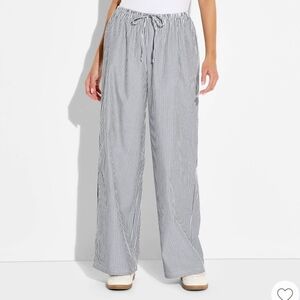 Target XL Graphic Boxer Pull-On Pants - Navy Blue Striped